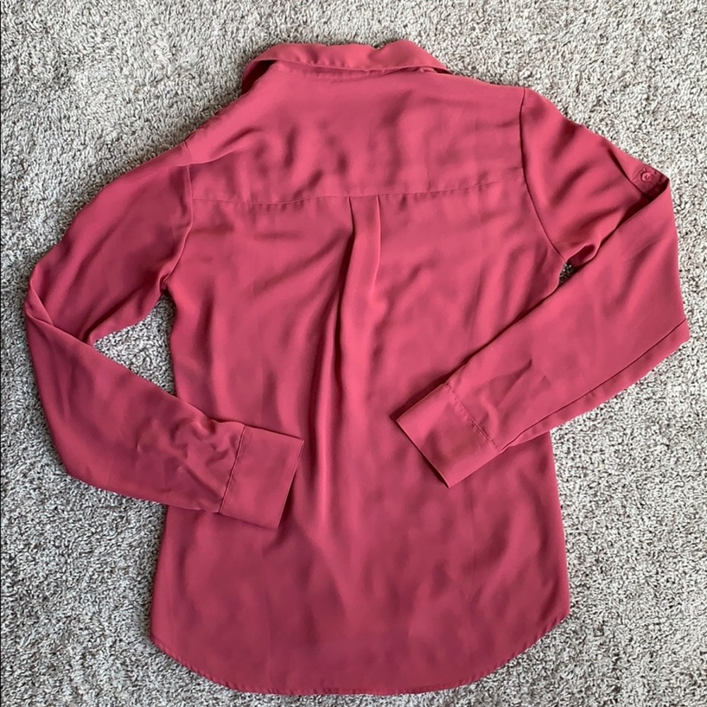 Express SLIM FIT LACE DETAIL PORTOFINO SHIRT - Picture 5 of 5
